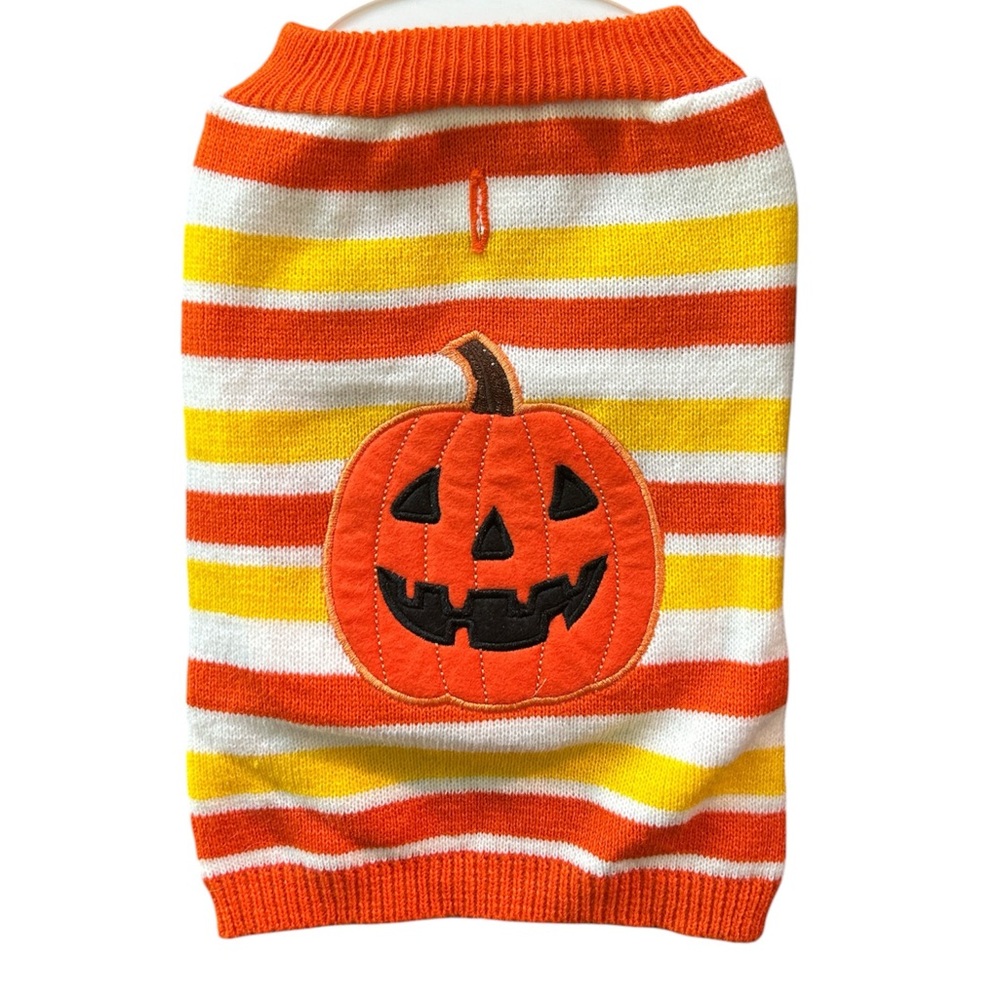 Pumpkin dog sweater